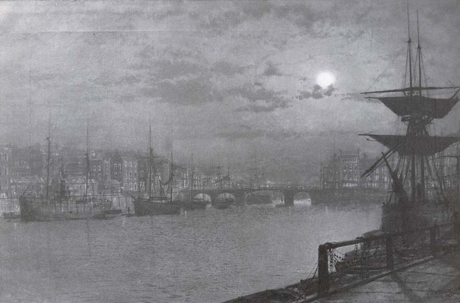 Atkinson Grimshaw Baiting the Lines,Whitby